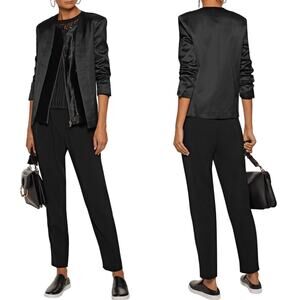 NWT J Brand Greville Calf Hair Satin Jacket Size 4